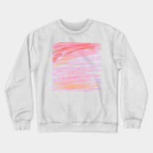 Red Pink watercolor abstract texture art Crewneck Sweatshirt